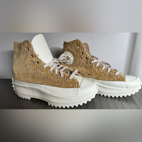 Converse Shoes - Converse run star hike platform sneakers chunky platform Corduroy High-Top NWOT